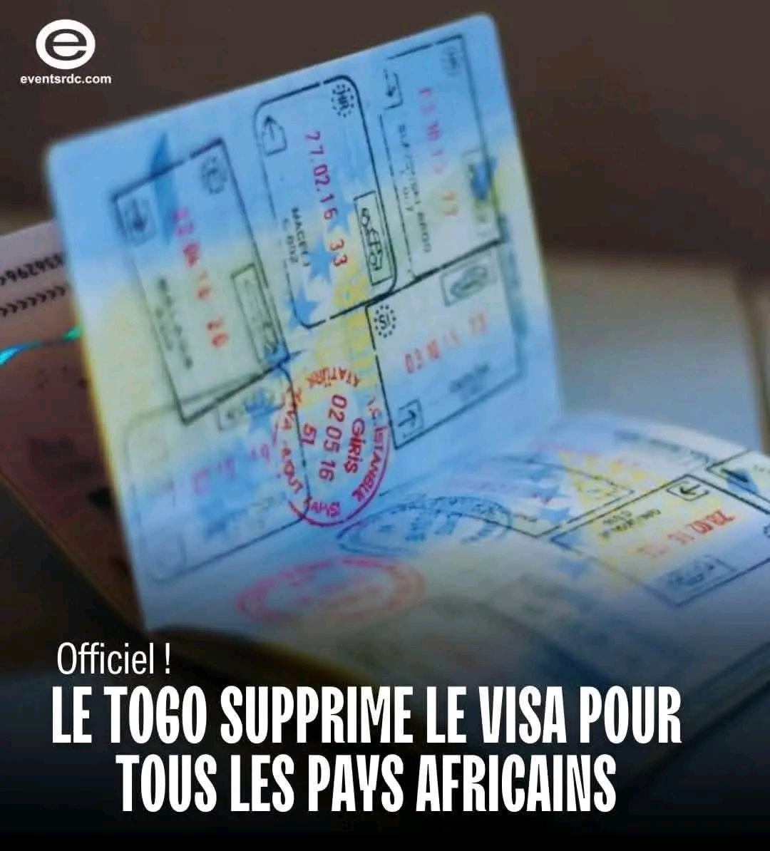 Suppression de visa par le Togo pour tous les pays Africains